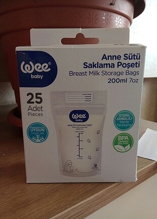 Süt saklama poşeti