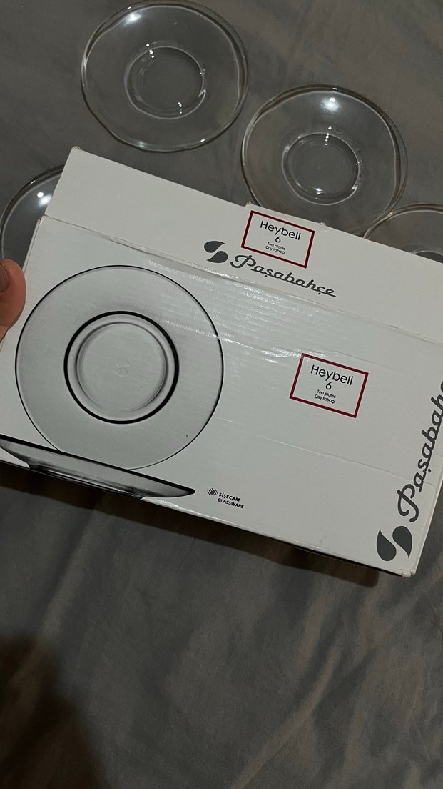 Şeffaf Cam Tabak Seti - Görsel 2