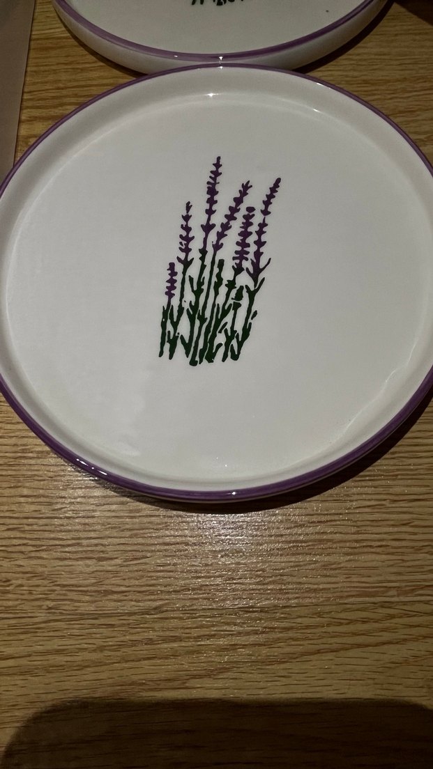 Pastel Mor Desenli Yemek Tabağı Seti - Görsel 3