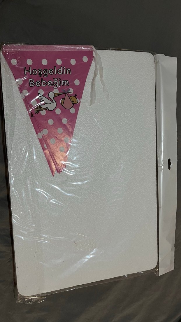 Kalın köpükten sildiği mevlidimize hoşgeldin yazısı - Görsel 2