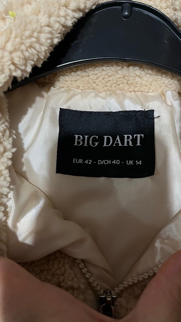 Kadın Bej Kısa Peluş Ceket - Görsel 4