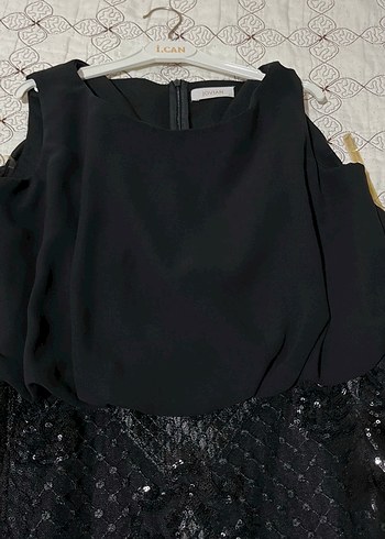 Payet İşlemeli Gri Kadın Fular - Görsel 2