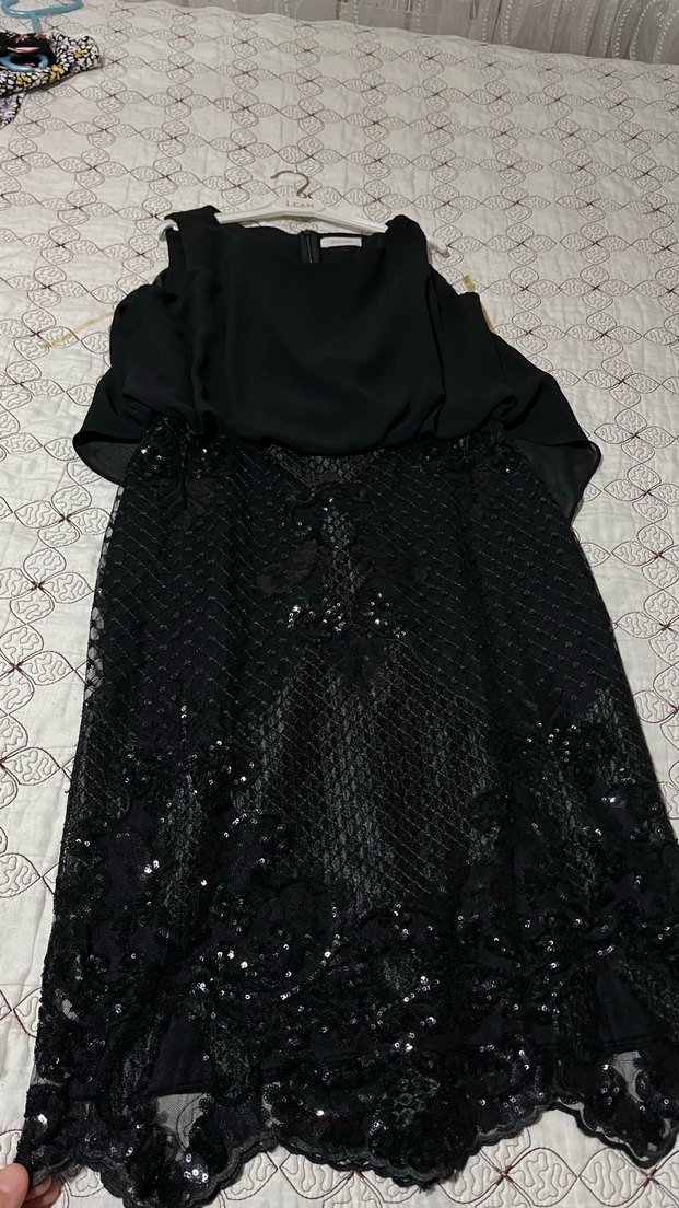 Payet İşlemeli Gri Kadın Fular - Görsel 4