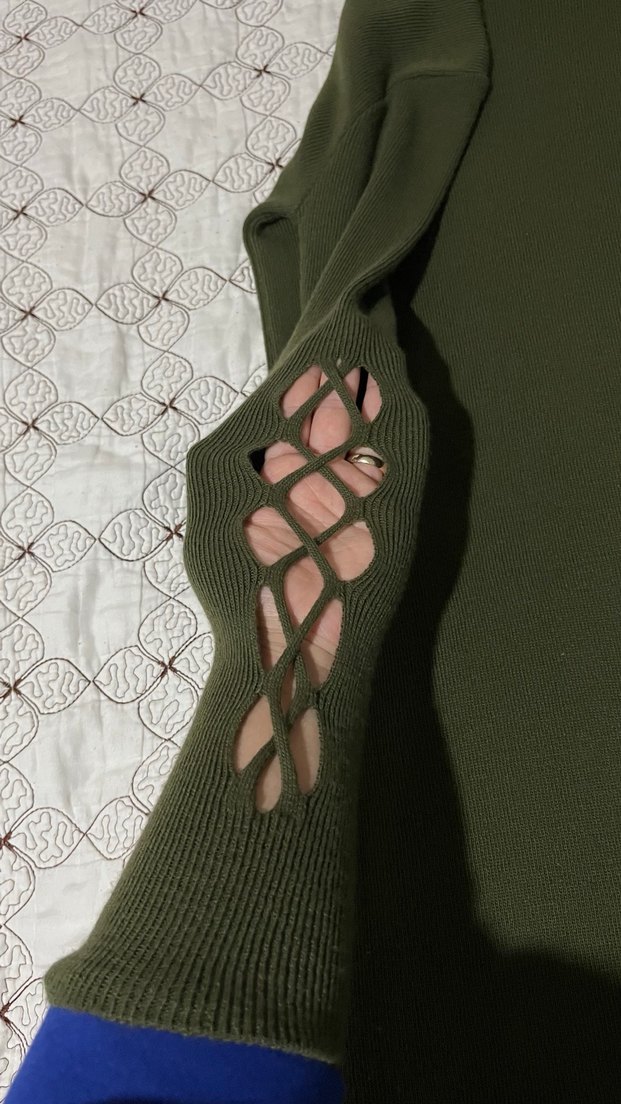 Uzun Kollu Siyah triko Kadın Elbise - Görsel 4