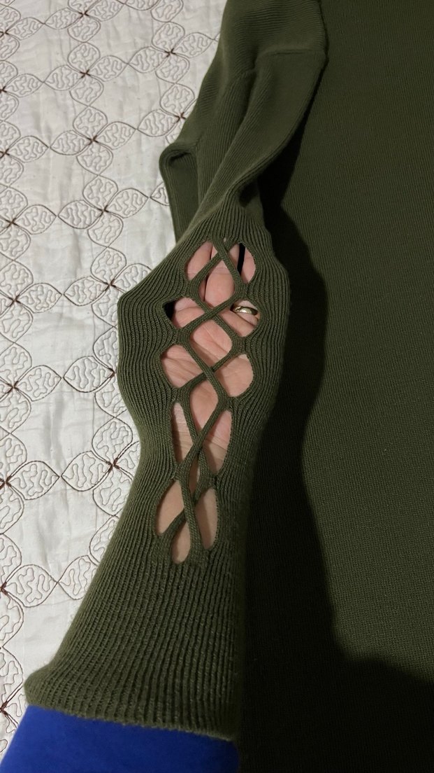 Uzun Kollu Siyah triko Kadın Elbise - Görsel 3