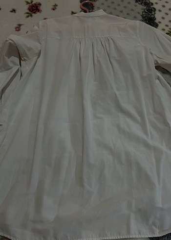 Kadın Beyaz Pamuklu Fırfırlı Mini Bluz - Görsel 4