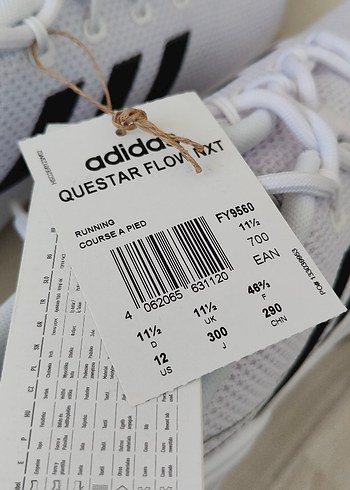 tek ebat Beden beyaz Renk Adidas Beyaz Erkek Spor Ayakkabı 46.5