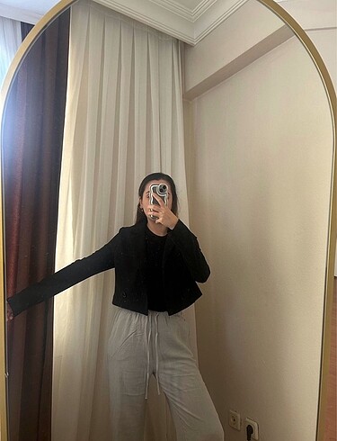s Beden siyah Renk Kısa blazer