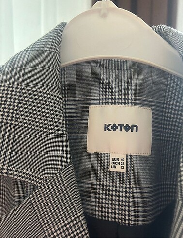 l Beden Gri blazer ceket