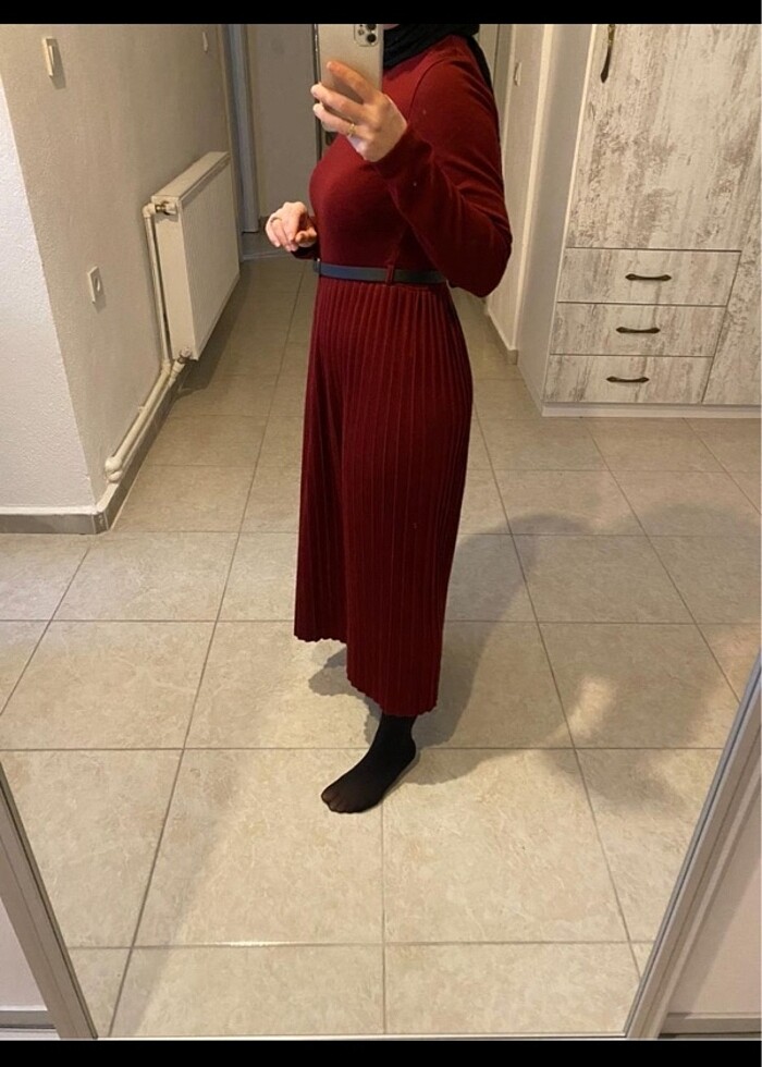 Triko uzun elbise - Görsel 3