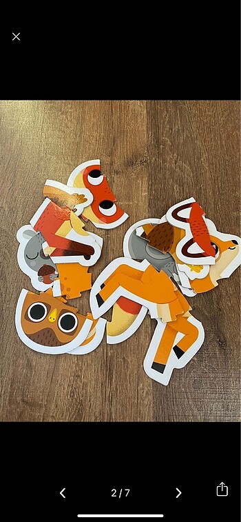 Çocuk puzzle renkler hayvanlar - Görsel 4