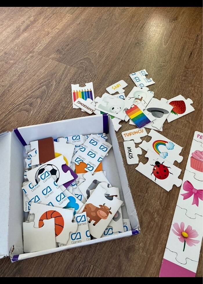 Çocuk puzzle renkler hayvanlar - Görsel 2