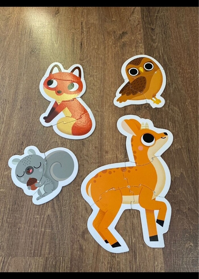 Çocuk puzzle renkler hayvanlar - Görsel 3