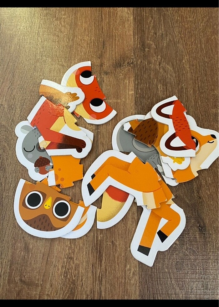 Çocuk puzzle renkler hayvanlar - Görsel 4