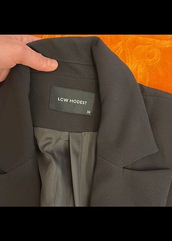 Siyah Düğmeli Modest Kadın Blazer Ceket - Görsel 4