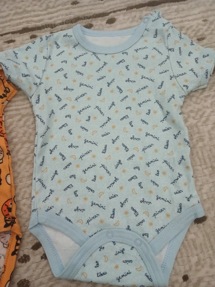 3 ay Kısa Kollu Bebek Body - Görsel 3