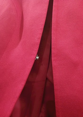 Kırmızı - bordo Midi  Ceket ve elbise - Görsel 8