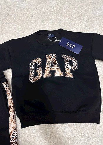 Siyah Payetli GAP Erkek Çocuk Eşofman Takımı - Görsel 7