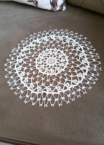 Beyaz Bohem El Yapımı Dantel - Görsel 3