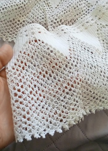 El Yapımı Bohem Dantel Örtü - Görsel 4