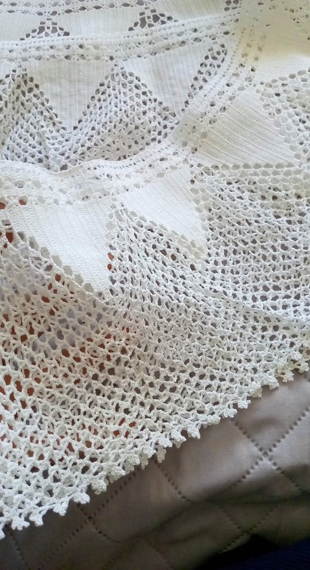 El Yapımı Bohem Dantel Örtü - Görsel 5