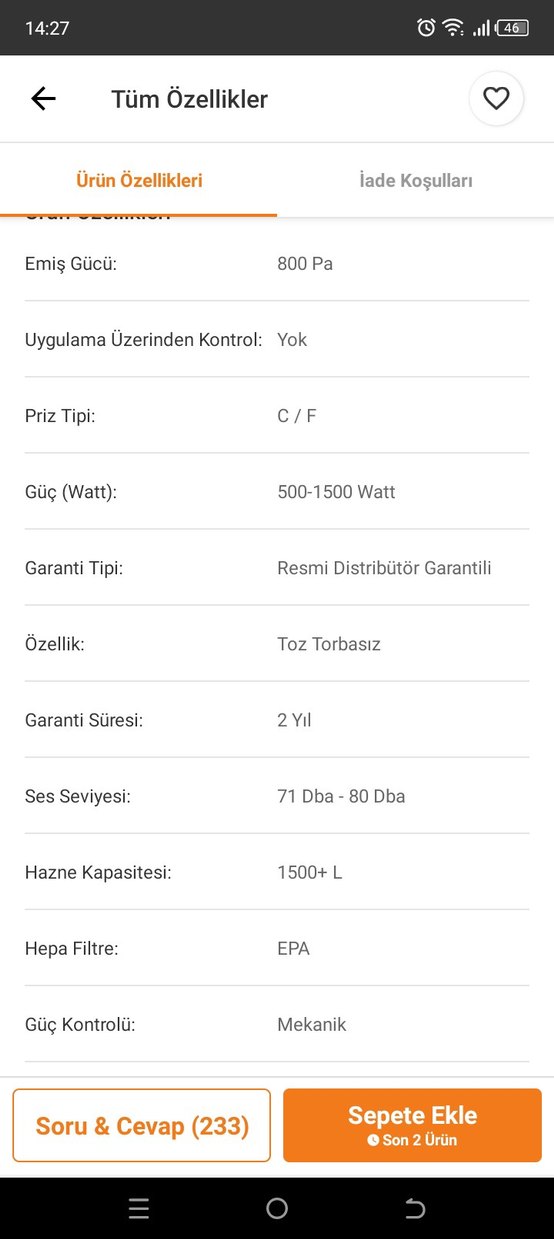 Fakir Elektrikli süpürge - Görsel 2