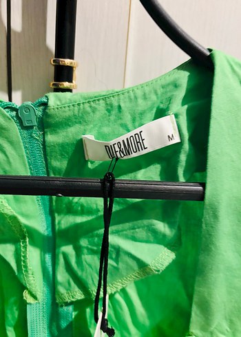 Yeşil Mini Kısa Kollu Bluz - Görsel 3