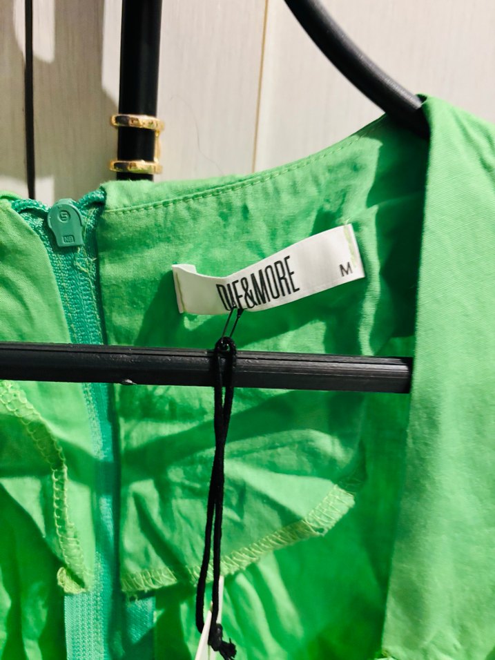 Yeşil Mini Kısa Kollu Bluz - Görsel 3