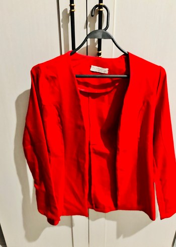 Kırmızı  Kadın  Ceket - Görsel 3