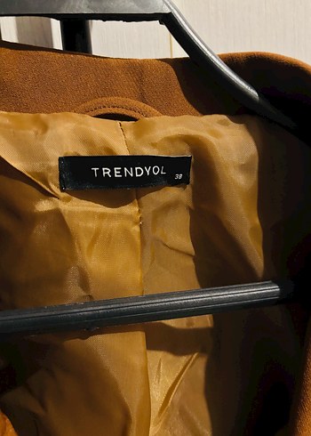 Bel bağlamalı crop blazer ceket - Görsel 3