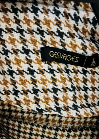 Düğmeli Kahverengi ceket - Görsel 2