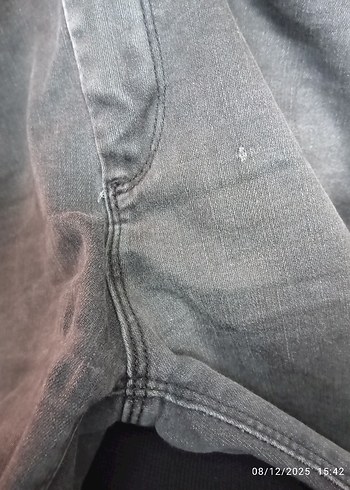 Gri Kadın Kot Pantolon - Görsel 5