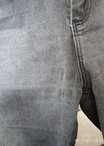 Gri Kadın Kot Pantolon - Görsel 6