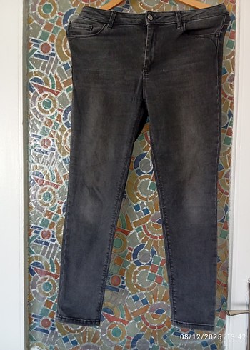 Gri Kadın Kot Pantolon - Görsel 2