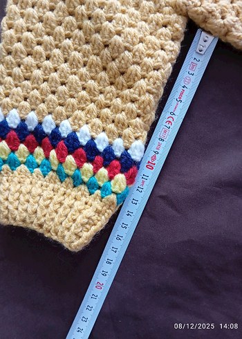 Renkli Nakışlı Bohem Örgü çocukHırkası - Görsel 7