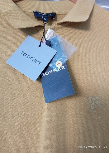 Fabrika Hardal Erkek Basic Polo Yaka Kazak - Görsel 5