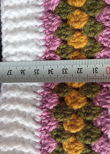 Renkli Nakışlı Bohem Örgü Kız Hırkası - Görsel 5