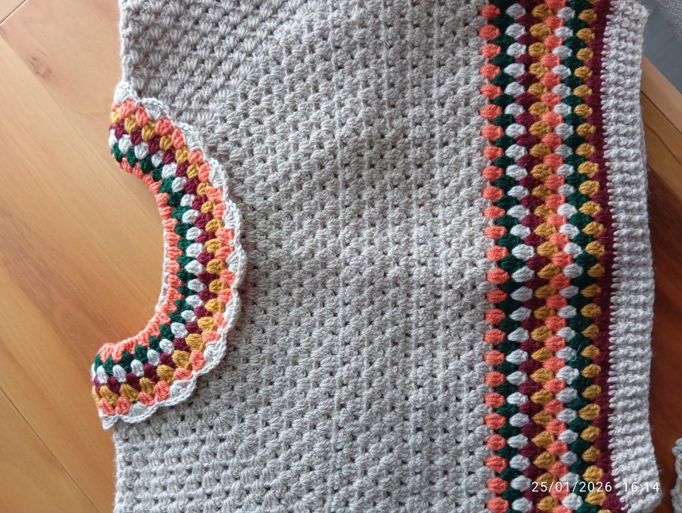 Bohem Tarz Çok Renkli Kız Çocuk Triko Hırka - Görsel 5