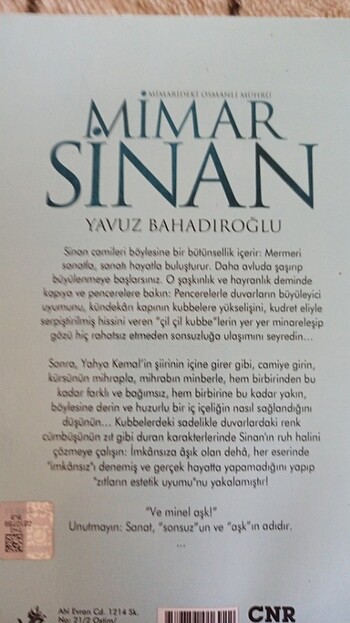  Mimardaki Osmanlı mührü, Mimar Sinan. 