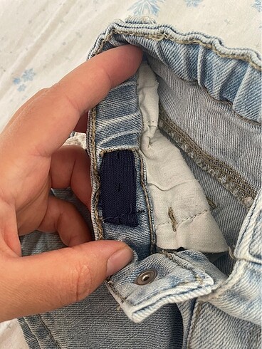 1 Yaş Beden mavi Renk Kız çocuk kot şort