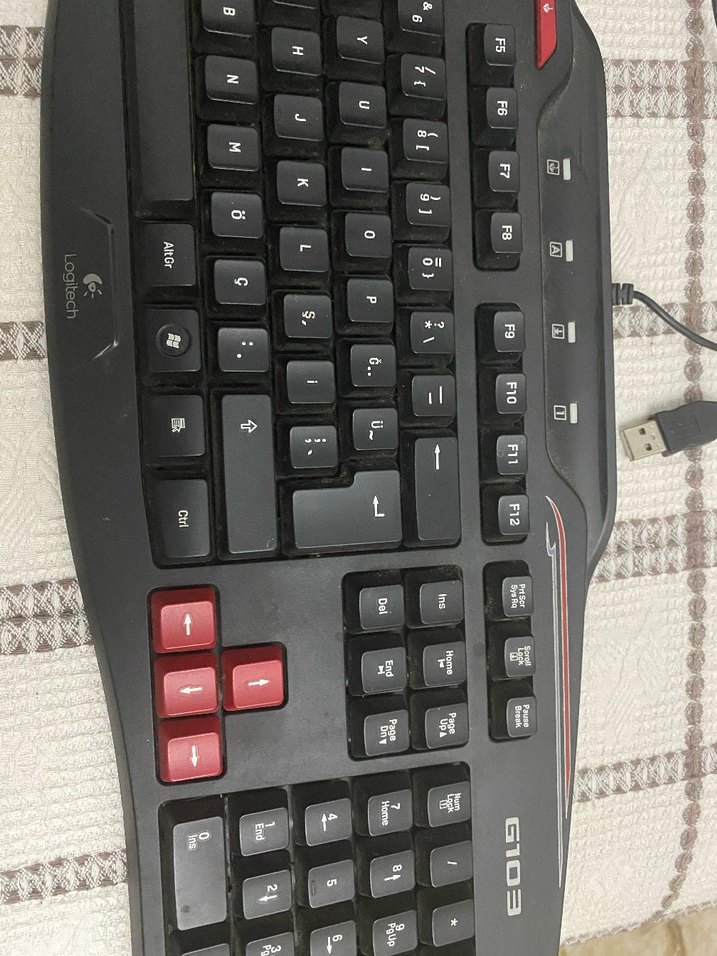 Kablolu Kırmızı Siyah Gaming Klavye - Görsel 2