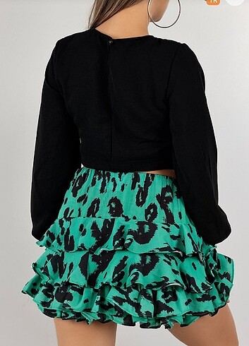 Trendyol & Milla Crop kazak bluz büstiyer 
