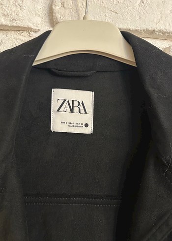 Zara Püsküllü Siyah Süet Kadın Ceket - Görsel 2
