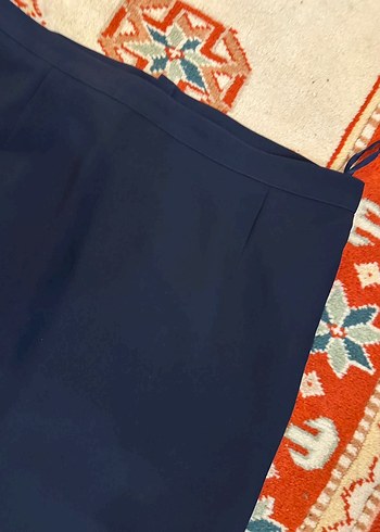 Lacivert Midi Kadın Etek - Görsel 2