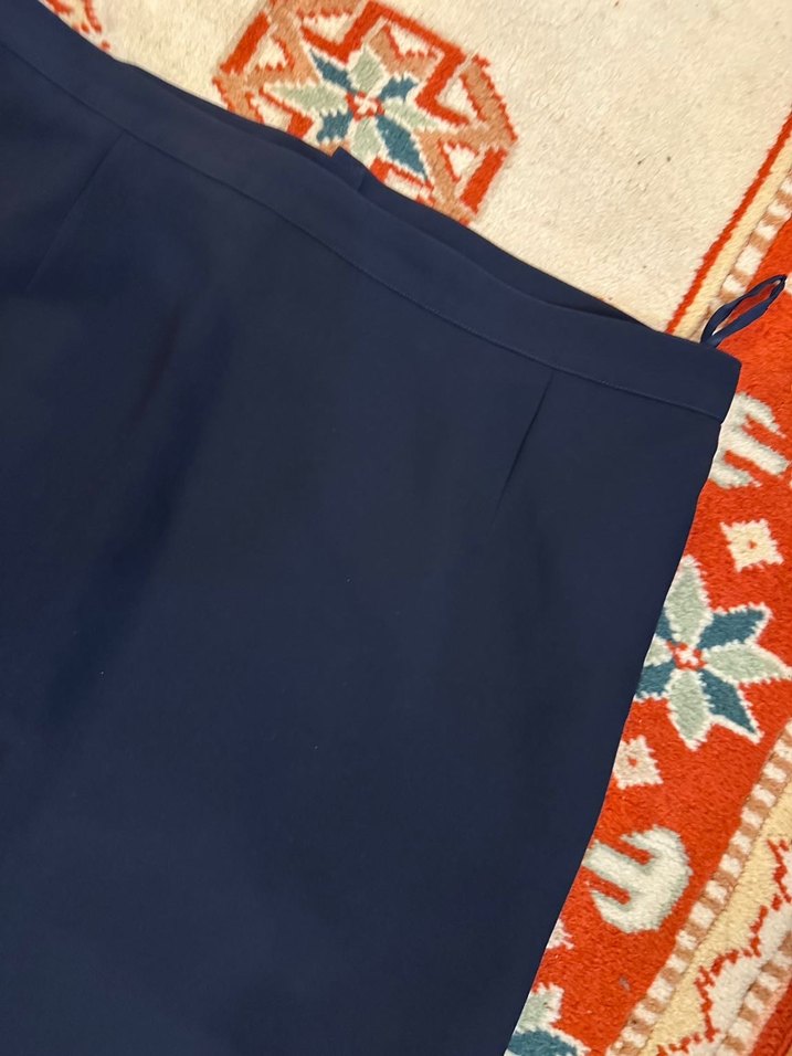 Lacivert Midi Kadın Etek - Görsel 2