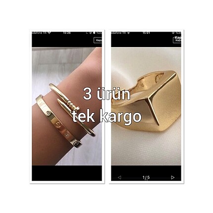 3 ürün tek kargo
