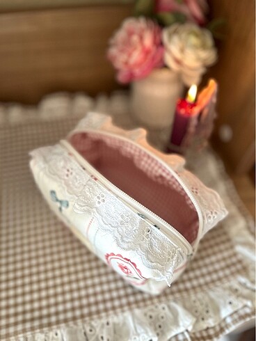 Beden Vintageyamelie rosalie makyaj çantası