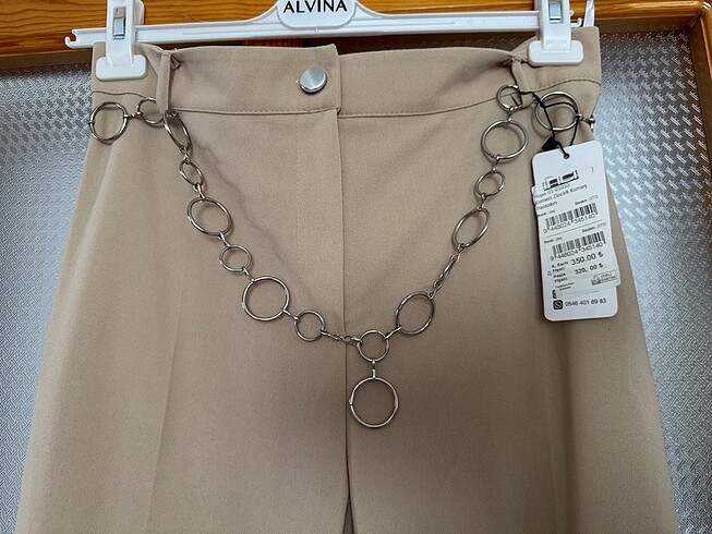 Diğer Bej İspanyol paça pantolon