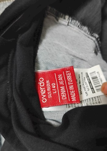 Gri Denim Hamile Pantolonu, Kemerli, Rahat Kesim - Görsel 8