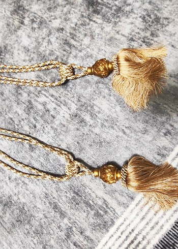 Bej Bohem Nakışlı Perde - Görsel 7